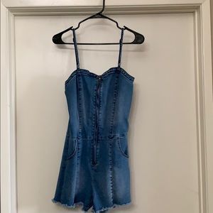 Denim Romper
